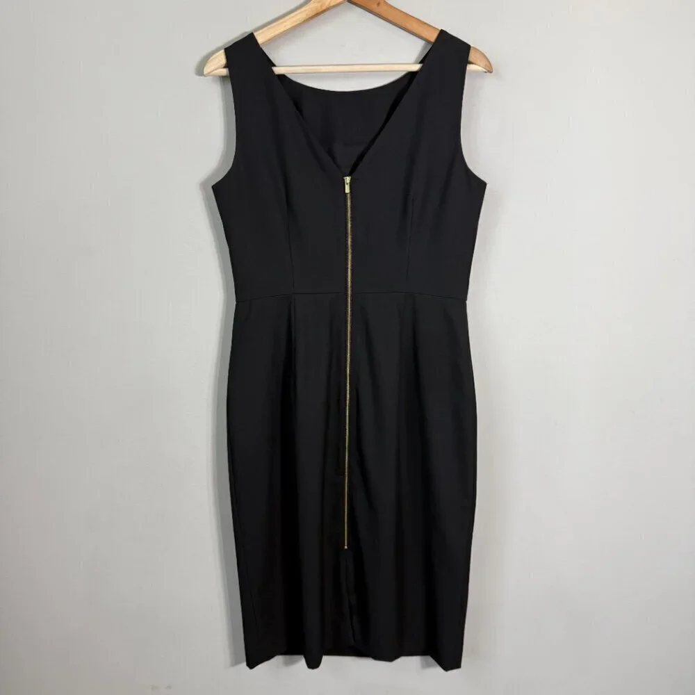 Banana Republic Sleeveless Sheath Dress Women's 6 Black Career Professional LBD